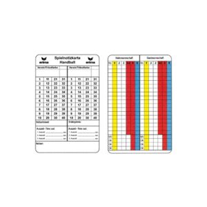 Match Record Pads Handball