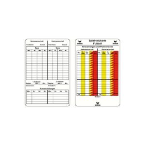 Match record pads, football